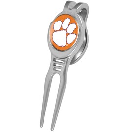 LinksWalker Clemson Tigers - Kool Divot Repair Tool with Magnetic Golf Ball Marker