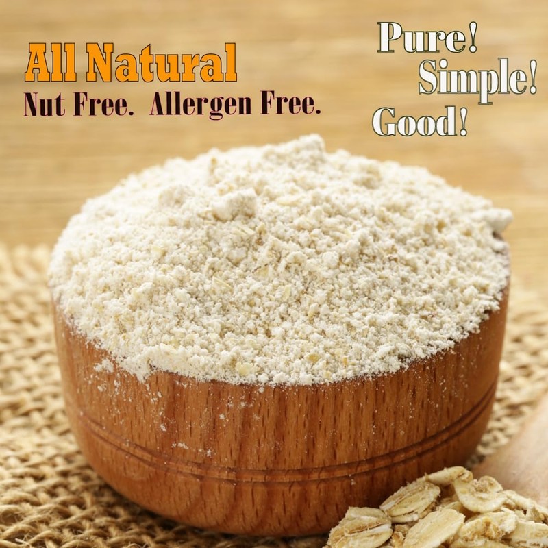 PureOats Gluten Free Oat Flour (4Lb Bag) 100% Whole Grain,