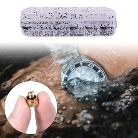 Joyzan Watch Crown Ring, Waterproof Seal Rubber O Ring Watches Repair Gasket Washers Assorted Replacement Tiny Accessory Assortment Repairing Tools with Storage Box 1.4 to 2.8mm for Women Men