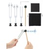 Tuning Fork Set (128Hz 256Hz 512Hz) Chakra Set with Reflex