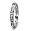 YourJewelleryBox Channel unisex 3mm full eternity ring wedding band stacking