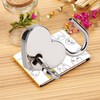 2 Pieces Small Heart Shaped Padlock with Key Mini Lock