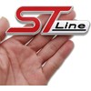 ST Line Emblem Metal Car Front Grille Decoration, Easy Installation,