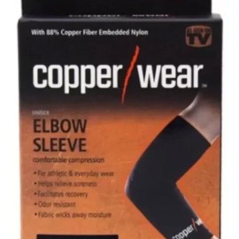 Copper Wear Compression Knee Sleeve, Large