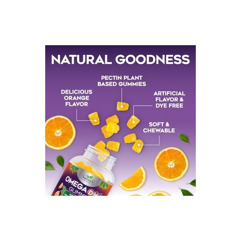 Omega 3 Fish Oil Gummies, Extra Strength Omega 3s with