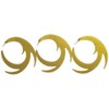 Dragon Wiggle streamer tails fly fishing predator 95mm (GOLD)