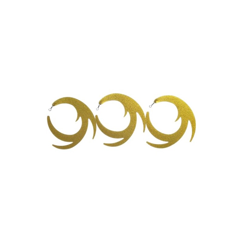 Dragon Wiggle streamer tails fly fishing predator 95mm (GOLD)