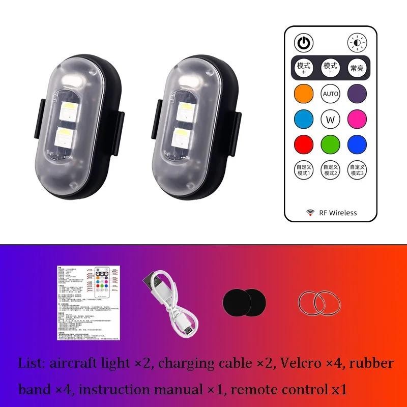 Motorcycle LED Aircraft Strobe Lights Drone Anti-collision Warning Lamp Flash