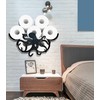 Metal Octopus Paper Holders,Funny Black Animals Paper Storage Holders Stand