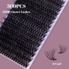 Ocean Pearl Cluster Lashes Thick 200D Volume Eyelash Clusters Kit