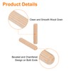 sourcing map 120Pcs 3/8" x 2" Wooden Dowel Pins, Wood