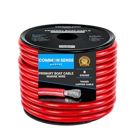 8 Gauge Primary Boat Cable - 100 ft Marine Grade Wire Tinned Oxygen-Free Copper - 8 AWG UL 1426 Standard PVC Wire for Boat, Automotive, Speakers, Camper & Trailers