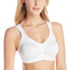 Wonderbra Womens High Impact Wire-free Sports Bra, White, 40C US
