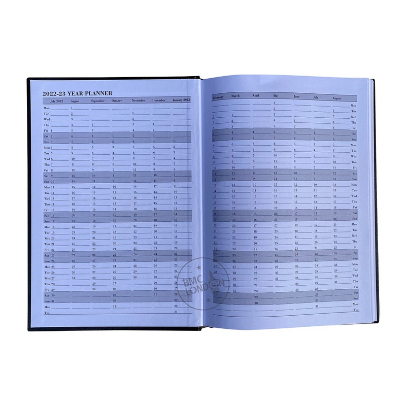 2022-2023 Size A5 Academic Diary mid-Year Day to a Page