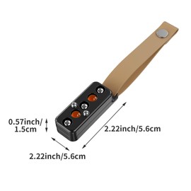 keyshoot Fidget Slider for Adults, Fidget Slider Toy, EDC Fidget Toys Adults Slider Fidget Toy, (Amber)