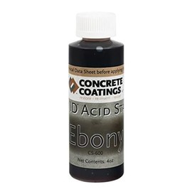 CC Concrete Coatings Vivid Acid Stain for Concrete EBONY 4OZ