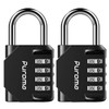 Puroma 2 Pack Combination Lock 4 Digit Outdoor Waterproof Padlock
