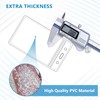 6 Pack Plastic Card Holder for Lanyard, Vertical Clear ID