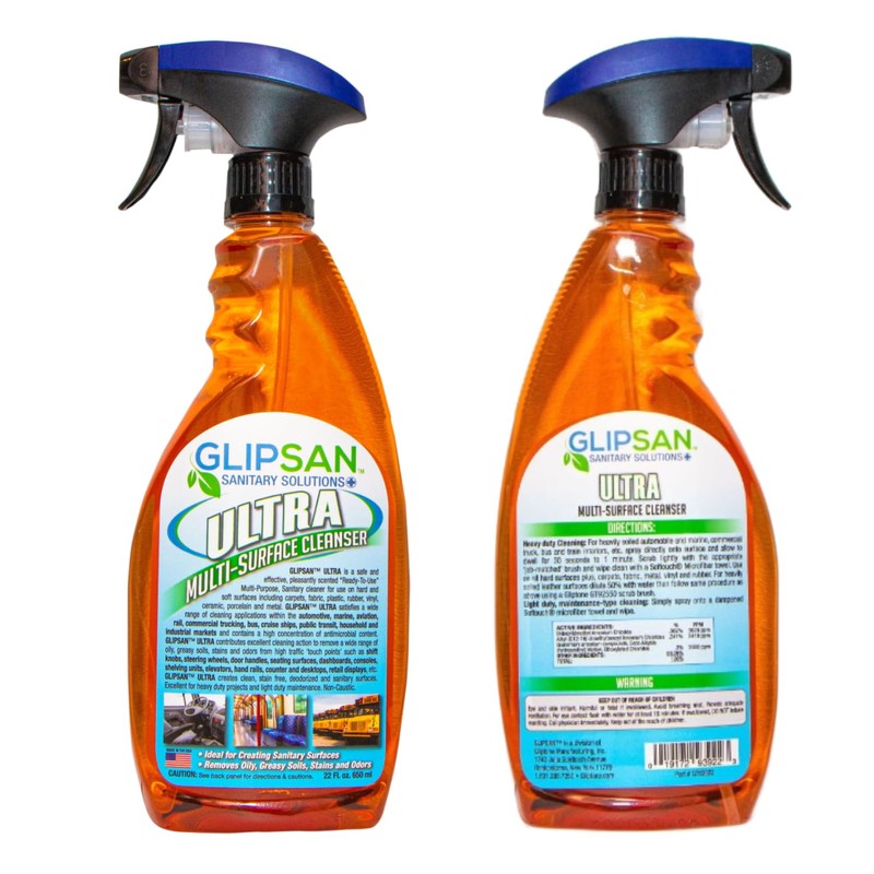 Glipsan Ultra Multi-Surface Cleanser, Great for Carpets, Fabric, Plastic, Vinyl