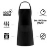 4sold (2 Pack 100% Cotton Unisex Adjustable Bib Apron Thick
