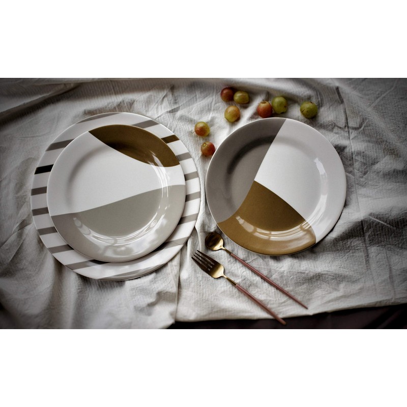 Bowla 12-Piece Melamine Dinnerware Set - Service for 4 (Moden