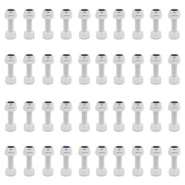 Xcotro 40Pins Pedal Pins Kit, M3x10mm Stainless Steel Bolts Screws with Nuts, MTB Bike Bicycle Cycling Pedals Pin Bolt Screw Accessories