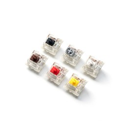 Glacier Gateron G Pro Version 3.0 Pre-lubed 5-pin Set for Mechanical Keyboard with Free Key Caps/Switches Puller Included (White, 5-Pin, 70 PCs)