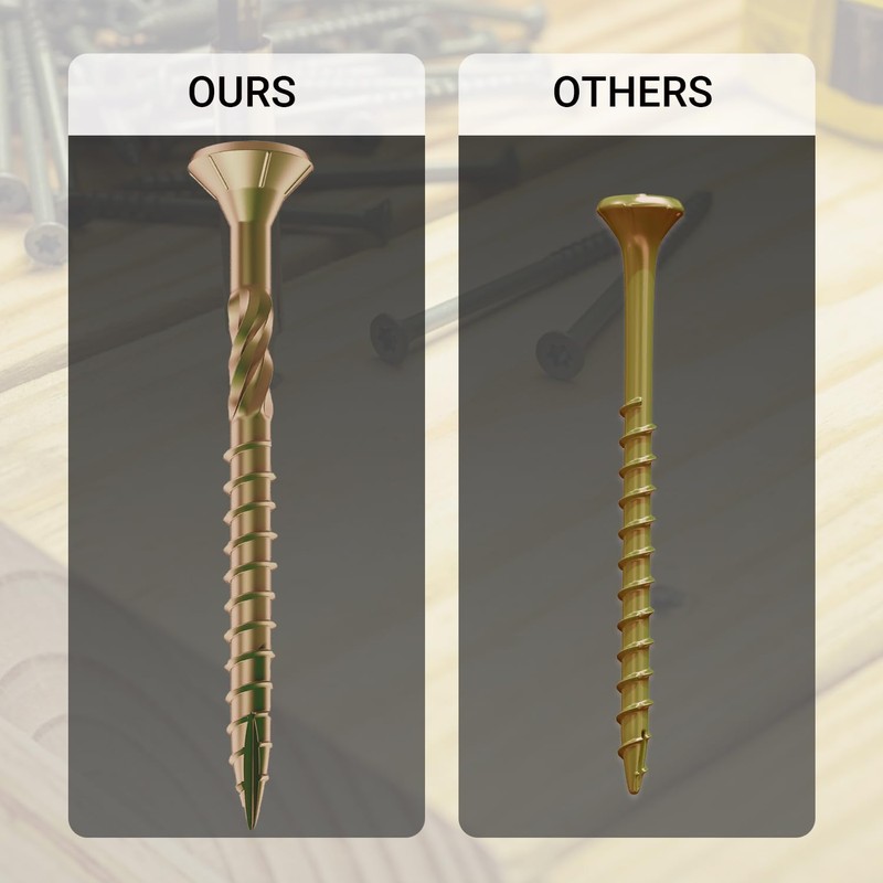 Deck Screws 4 Inch, #10 x 4, 5lb, 250Pcs Rust