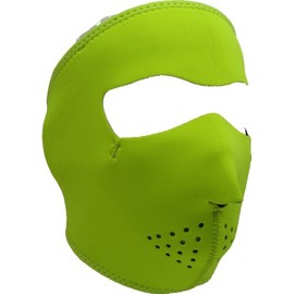 Zanheadgear Neoprene Full Face Mask, High-Visibility Lime