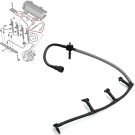 Robust Fuel Injector Leak Off Pipe for Citroen Jumper Relay Fiat Ducato Peugeot Boxer 2006 Onwards Ford Transit BK2Q-9K022-AF 1761934 BK2Q9K022AF 9801197080