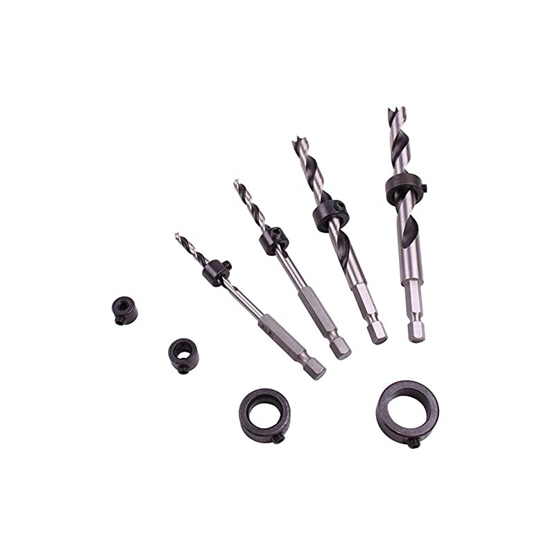 Yakamoz 2 Set Drill Stop Assortment, 8-Piece Drill Depth Stop