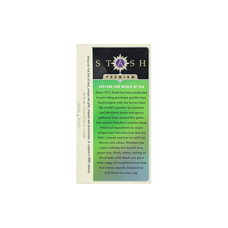 Stash, Decaf Premium Green Tea, Tea Bags, 18 ct