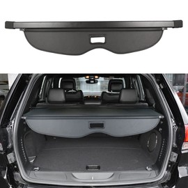 BOPARAUTO Cargo Cover for Jeep Grand Cherokee Accessories 2011-2020 2021 Rear Trunk Shade Cover（Not fit for 2021 Winter-Not fit for Grand Cherokee L 2022）