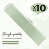 YMHPRIDE 10 Pack Sage Green Table Runner Satin Table Runner,
