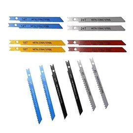 14-Piece U-Shaped Universal Fixture Saw Blade Set with kit Universal Design for Wood, Plastic and Metal Cutting, Compatible with Most U-Handle jigs (6T 8T 10T 14T 18T 24T 32T)
