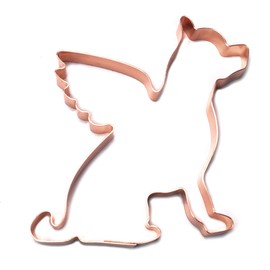 Chihuahua Dog Angel with Wings Copper Cookie Cutter