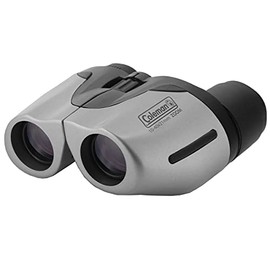 Coleman 10-40x21 Compact Weather Resistant Porro Prism Zoom Binoculars, Silver (CZ104021)