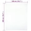 vidaXL Fitted Sheet Pack of 2 Jersey White 140 x