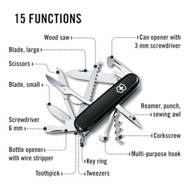 Victorinox Navaja deportiva Huntsman Negra