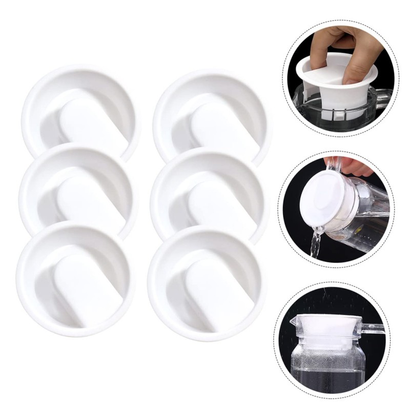 LIFKOME 6Pcs Pitcher Lids Multi Function Carafe Covers for Daily