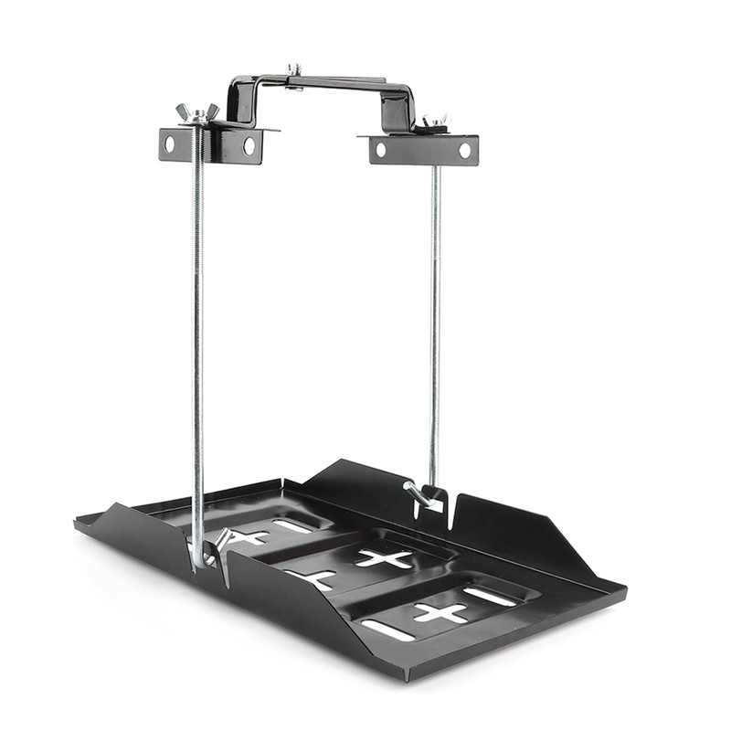 Storage Battery Holder Tray Mount Hold Down Clamp Bracket Kit