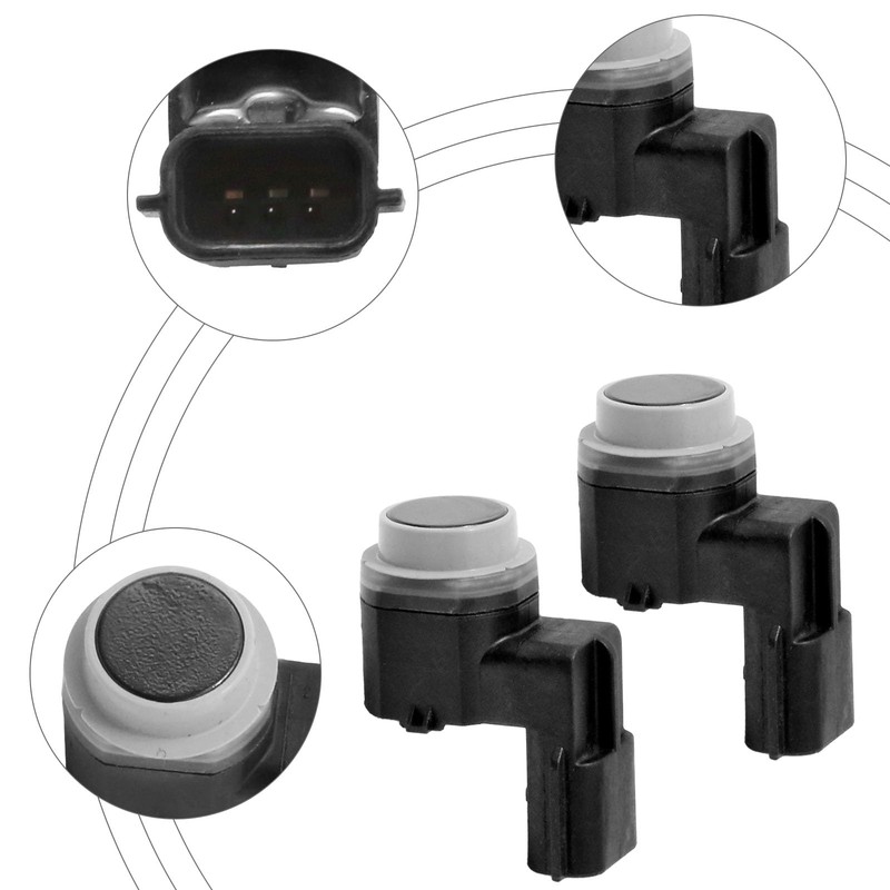 Hoypeyfiy 2PCS 28438-4EA0A Front & Rear PDC Parking Reverse Sensor