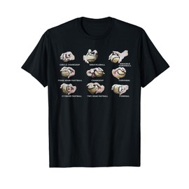 Baseball Player Pitcher Pitching Types of Throws of Baseball T-Shirt