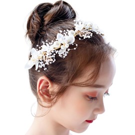 MajuMaju (PMA15) Hair Accessory, Piano Recital, Headdress for Girls, Kids, Handmade, Arrangement, Hair Ornaments (C)