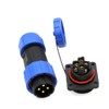 TY20 Screw Connection 2-7-Pin Back Nut/Flange/Docking/Square Cable Connector (4-Pin 25A,