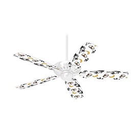 Coconuts Palm Trees and Bananas White - Ceiling Fan Skin Kit fits most 42 inch fans (FAN and BLADES SOLD SEPARATELY)