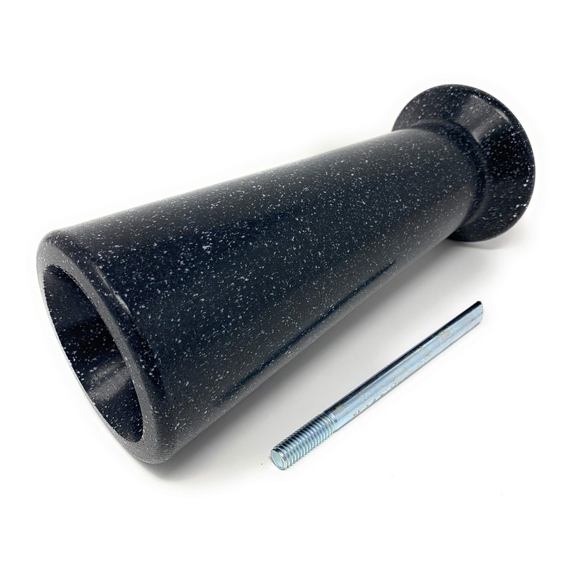 OPTIMUM Slim Memorial Cemetery Flower Vase - Plastic (Blacker Granite)