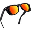 Joopin Classic Sunglasses Men's Polarised Retro Rectangular and UV400 Sunglasses