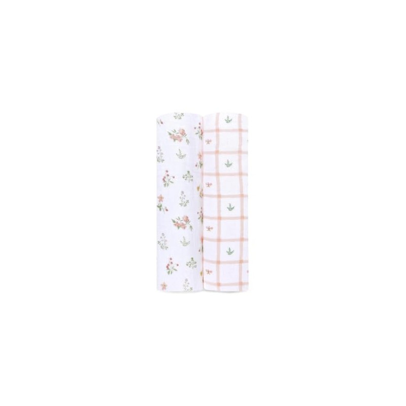 aden + anais™ essentials cotton muslin 2 pack swaddle blanket