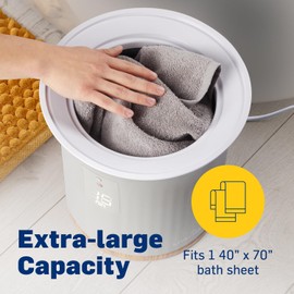 Live Fine Towel Warmer | Bucket Style Luxury Heater with LED Display, Adjustable Timer, Auto Shut-Off | Fits 40” x 70” Oversized Towel